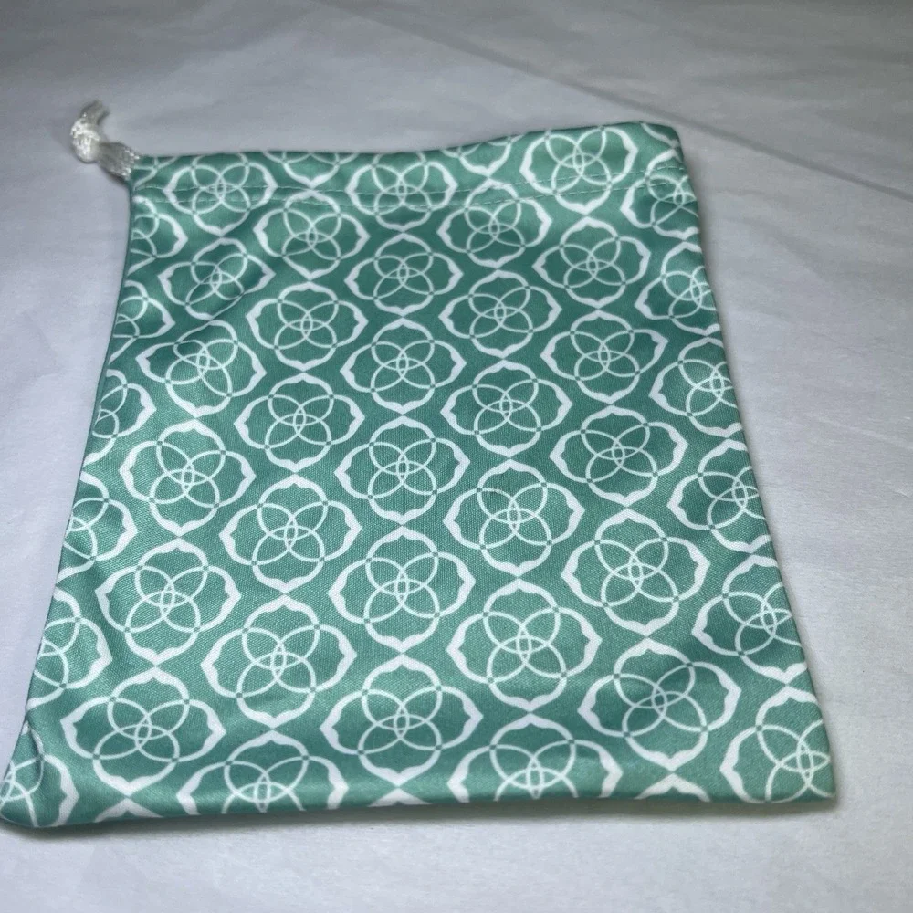 Kendra Scott Turquoise Blue Jewelry Dust Bag Pouch‎ Drawstring Organizer Travel